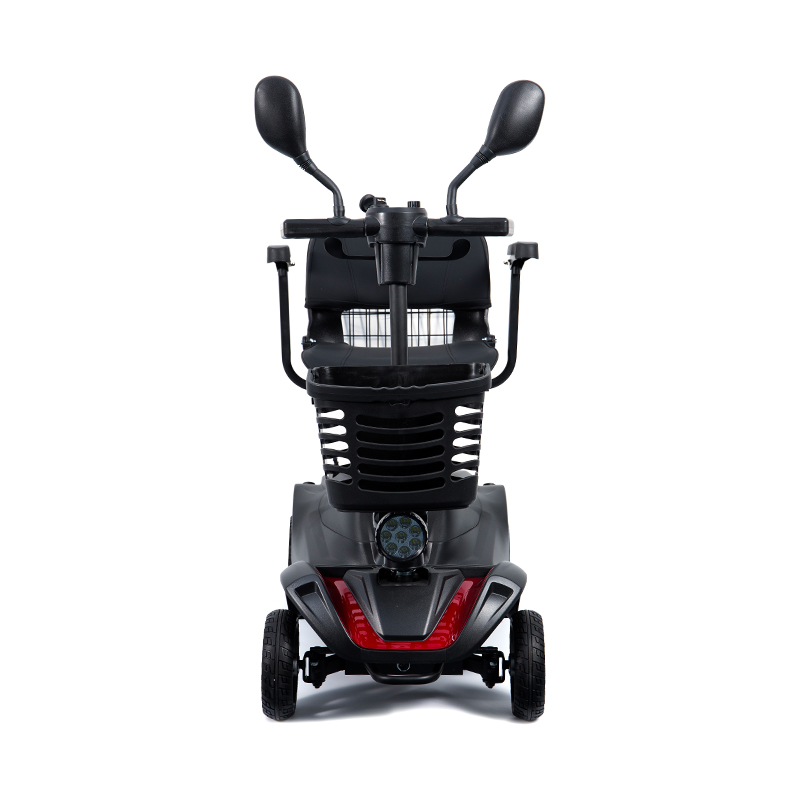 YL-07 Scooter per mobilità elettrico pieghevole da viaggio a 4 ruote con cestino
