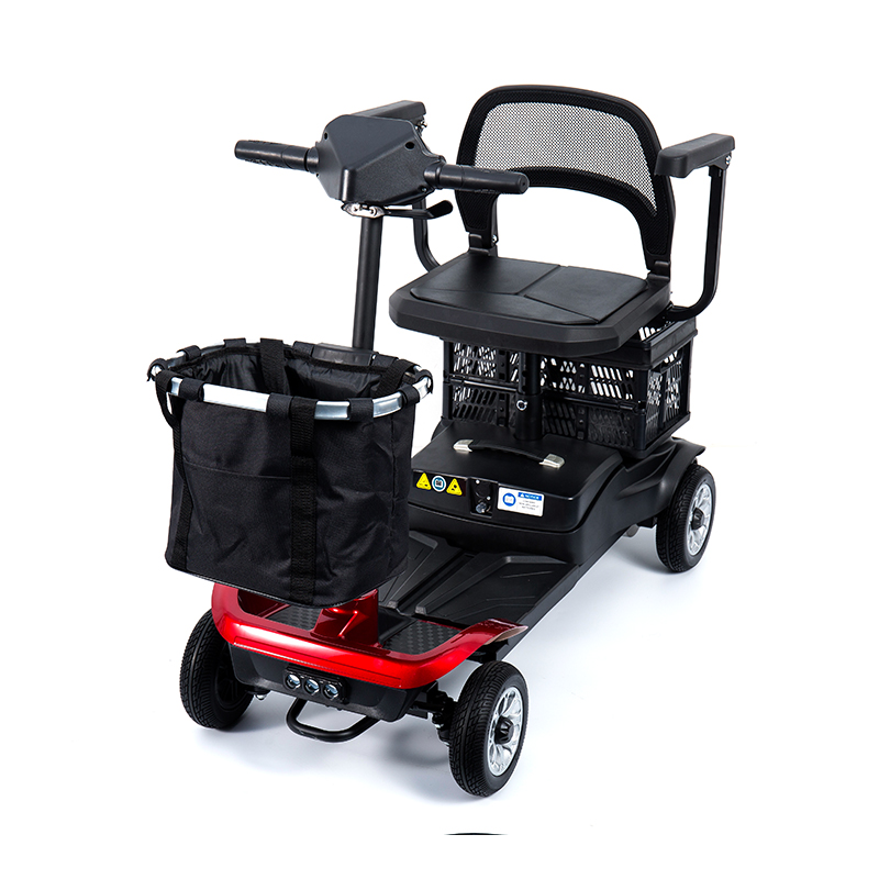 YL-02 Scooter per disabili leggero a 4 ruote per anziani, dotato di sedile girevole a 360°