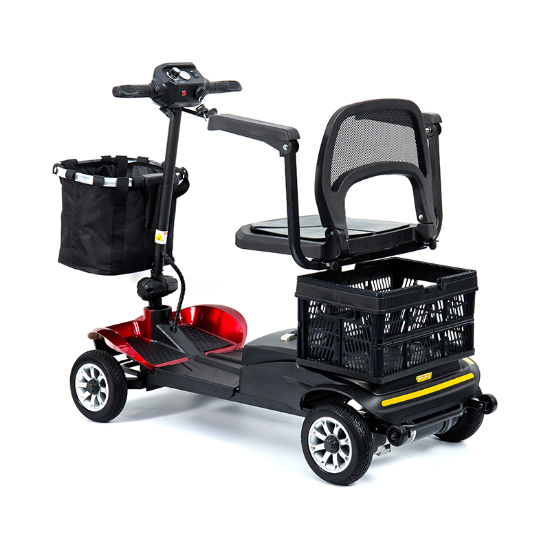 YL-02 Scooter per disabili leggero a 4 ruote per anziani, dotato di sedile girevole a 360°