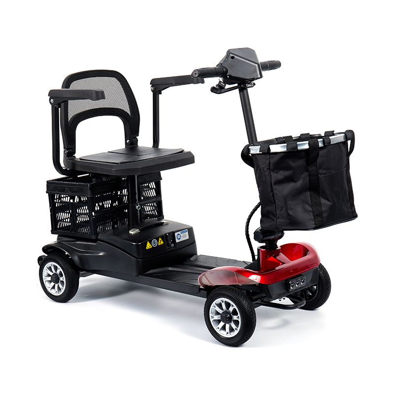 YL-02 Scooter per disabili leggero a 4 ruote per anziani, dotato di sedile girevole a 360°