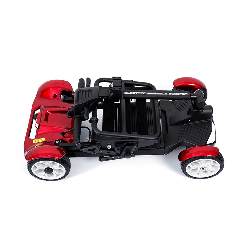 YL-211 Scooter elettrico turistico a 4 ruote per anziani con faro a LED, cestino