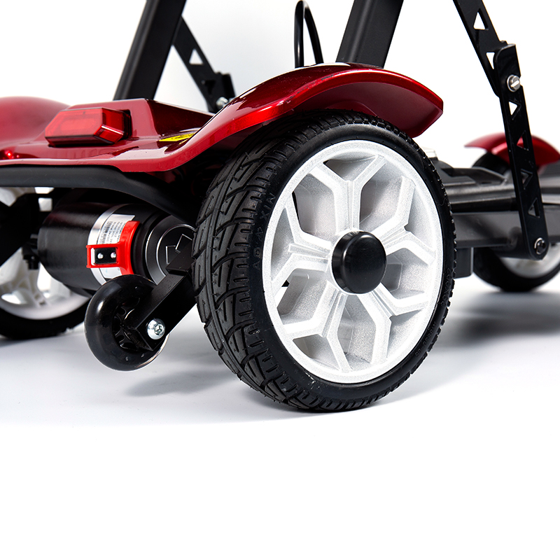 YL-211 Scooter elettrico turistico a 4 ruote per anziani con faro a LED, cestino