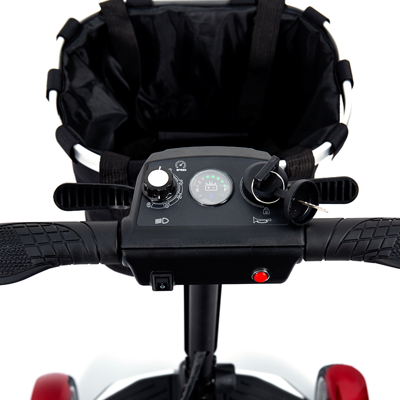 YL-211 Scooter elettrico turistico a 4 ruote per anziani con faro a LED, cestino