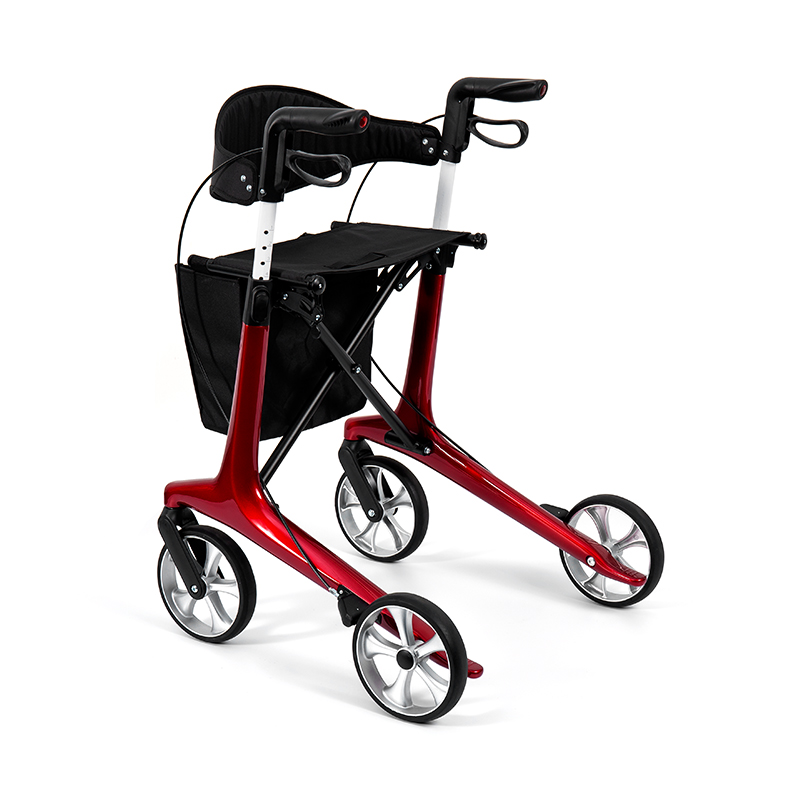 Rollator leggero HES-R306 – Pieghevole, ruote TPR, regolabile, capacità di carico 150 kg