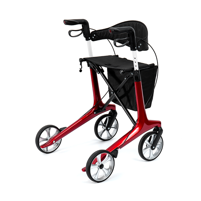 Rollator leggero HES-R306 – Pieghevole, ruote TPR, regolabile, capacità di carico 150 kg