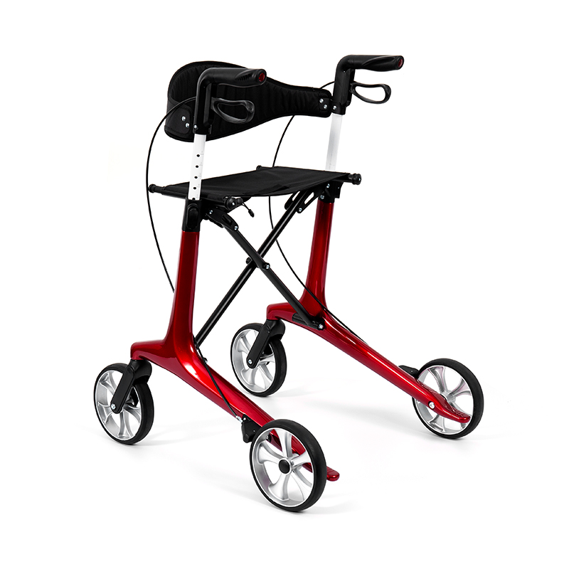 Rollator leggero HES-R306 – Pieghevole, ruote TPR, regolabile, capacità di carico 150 kg
