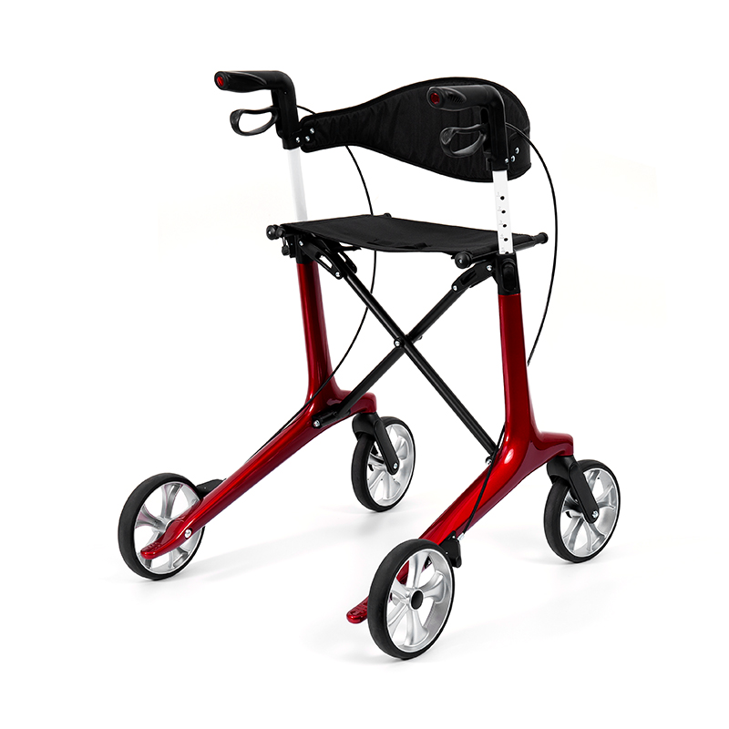 Rollator leggero HES-R306 – Pieghevole, ruote TPR, regolabile, capacità di carico 150 kg