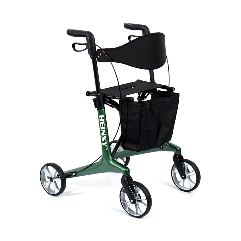 Rollator leggero HES-R306 – Pieghevole, ruote TPR, regolabile, capacità di carico 150 kg