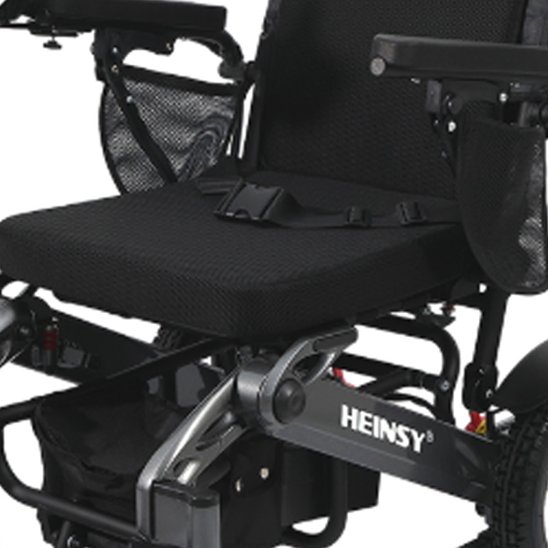 Sedia a rotelle elettrica pieghevole manuale in lega di alluminio YL-9001